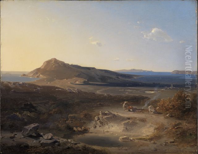 Die Insel Delos Oil Painting by Carl Rottmann