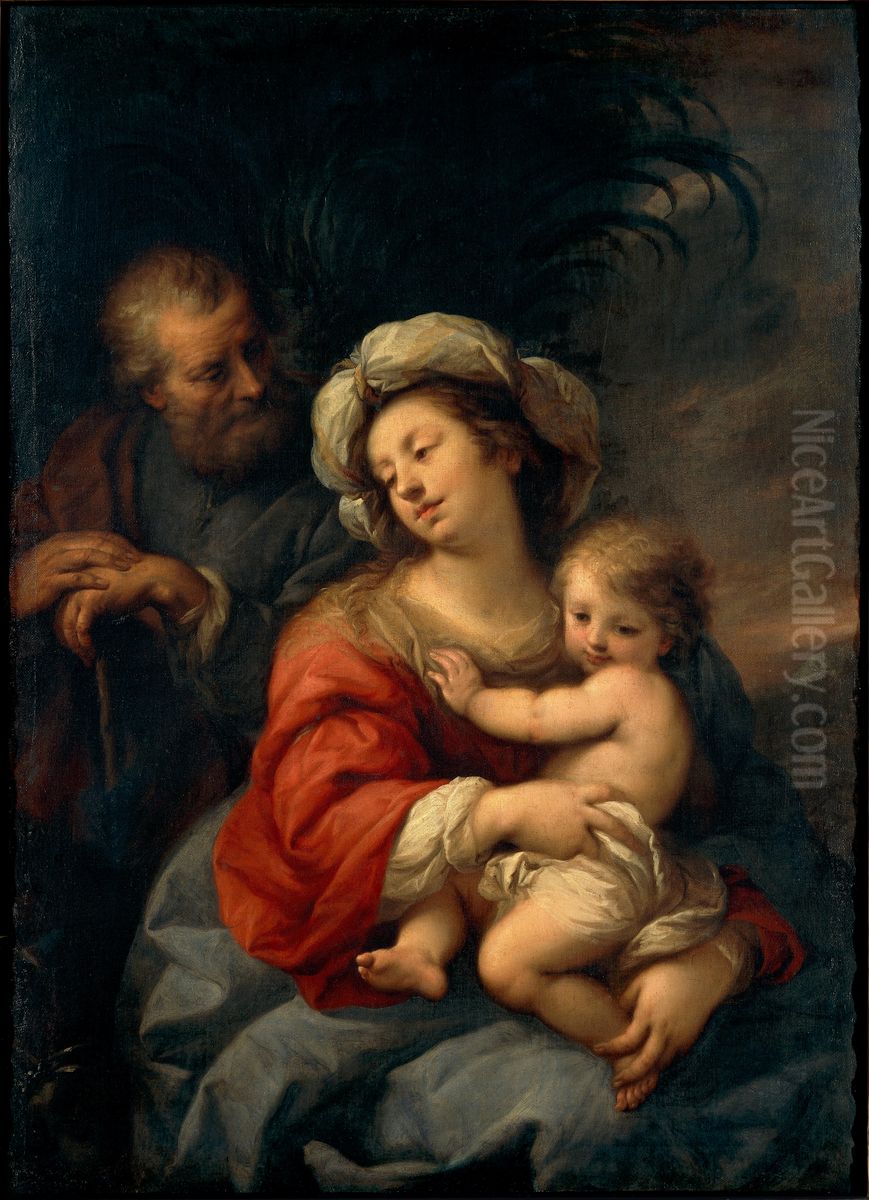 The Holy Family Oil Painting by Giuseppe Nuvolone