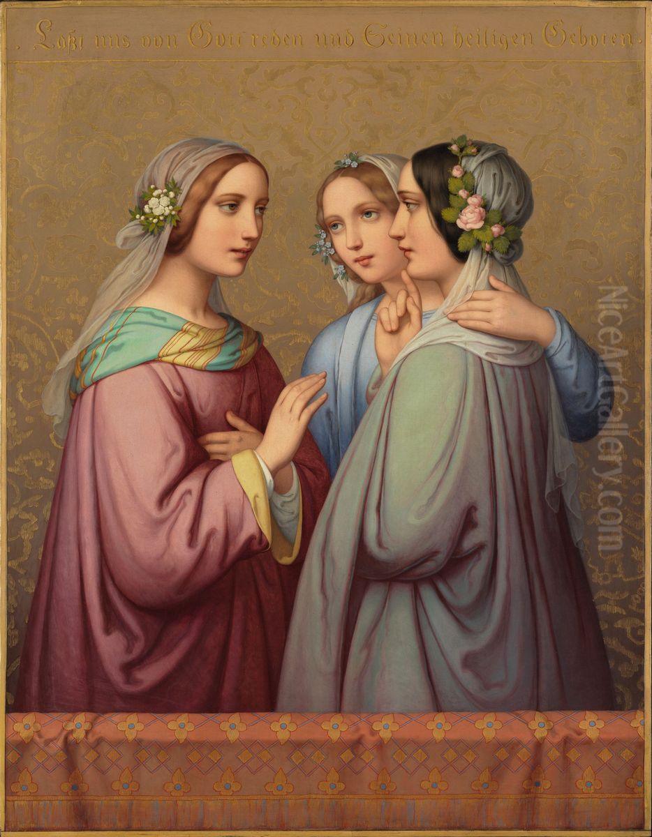 Drei Jungfrauen Oil Painting by Marie Ellenrieder