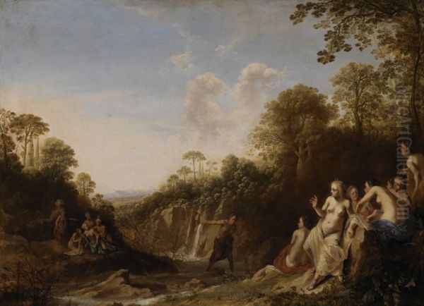 Diana discovers the pregnancy of Callisto Oil Painting by Dirck Van Der Lisse