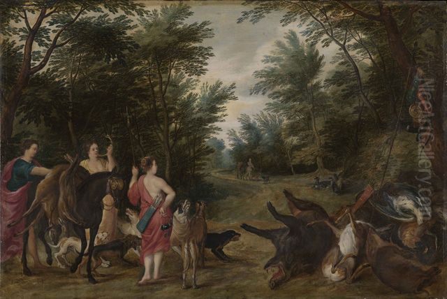 Jagdbeute der Diana Oil Painting by Hendrick van Balen the Elder