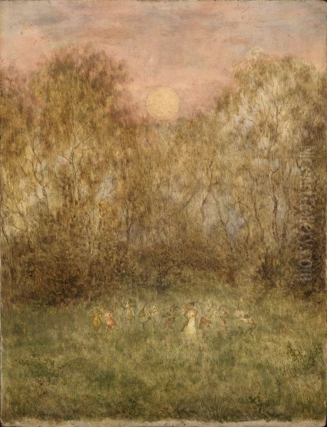 In the moonlight Oil Painting by Wilhelm Steinhausen