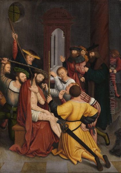 Dornenkronung Christi Oil Painting by Bernhard Strigel