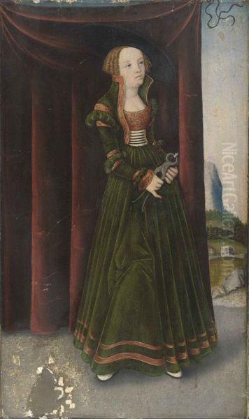 Die Heilige Apollonia Oil Painting by Lucas Cranach the Elder