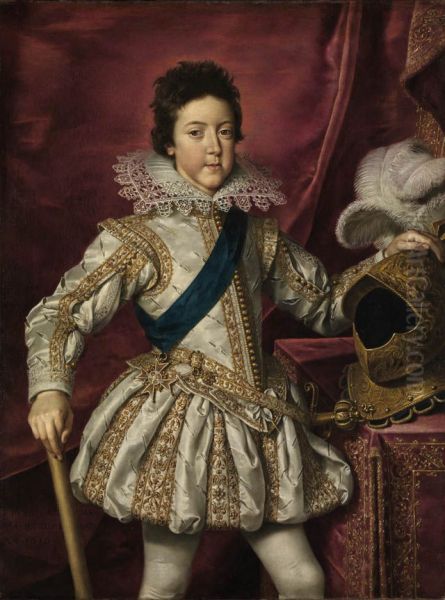 Portrait of Louis XIII Oil Painting by Frans Pourbus the younger