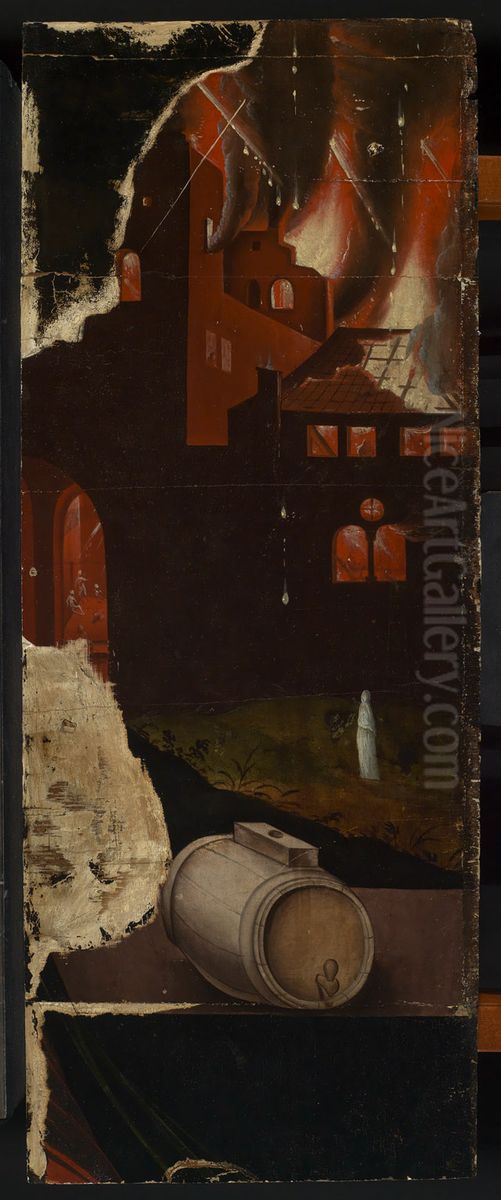 Das brennende Sodom Oil Painting by Hans Baldung Grien Das brennende Sodom Oil Painting by Hans Baldung Grien