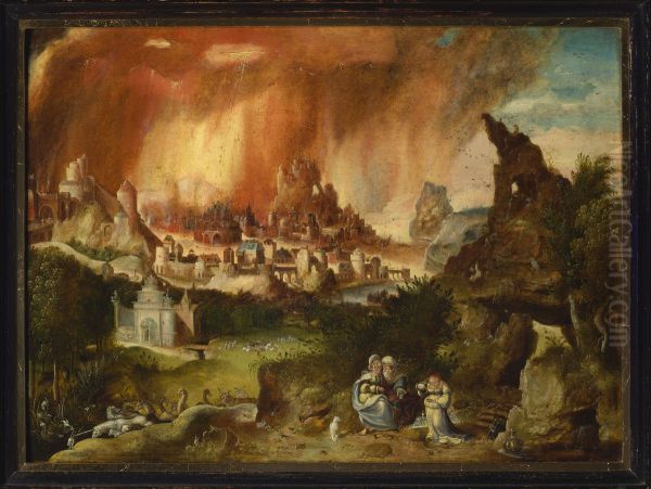 30-35) Oil Painting by Herri met de Bles
