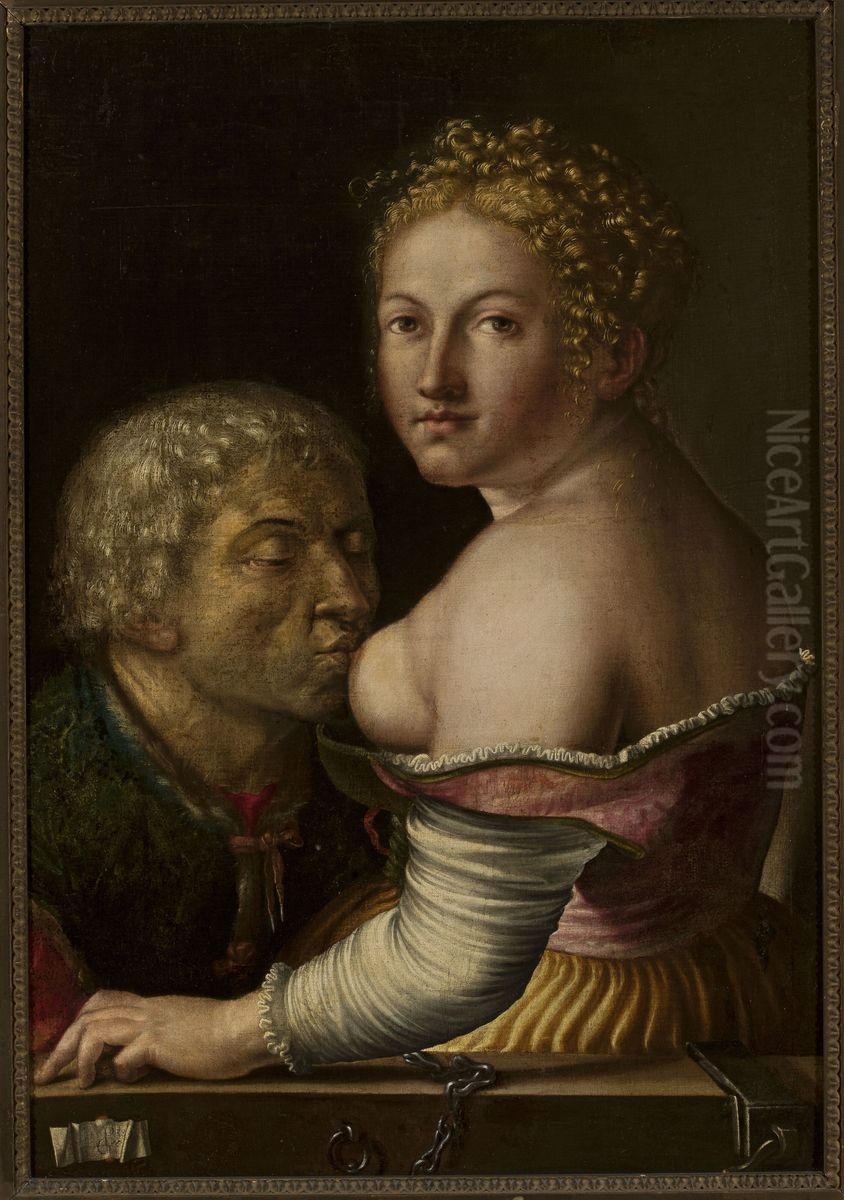 Caritas Romana Oil Painting by Georg Pencz