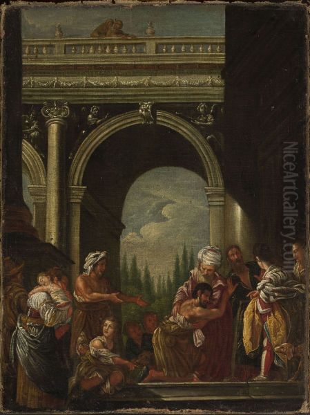 Return of the prodigal son Oil Painting by Domenico Fetti