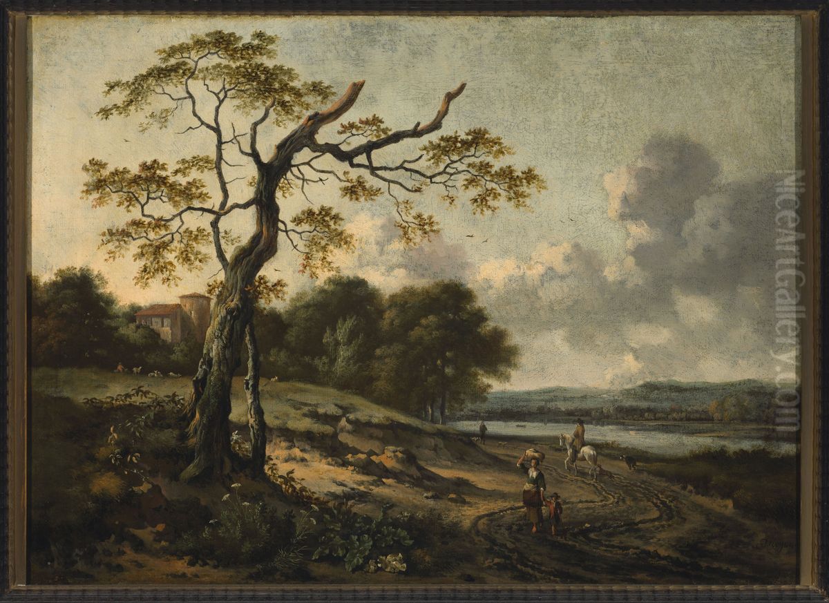 Landscape Oil Painting by Jan Wijnants Landscape Oil Painting by Jan Wijnants