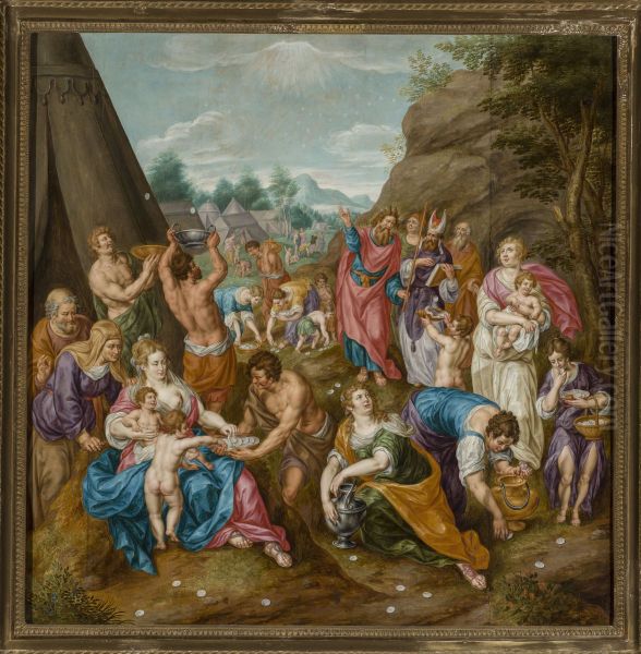 14-17) Oil Painting by Hendrick De Clerck