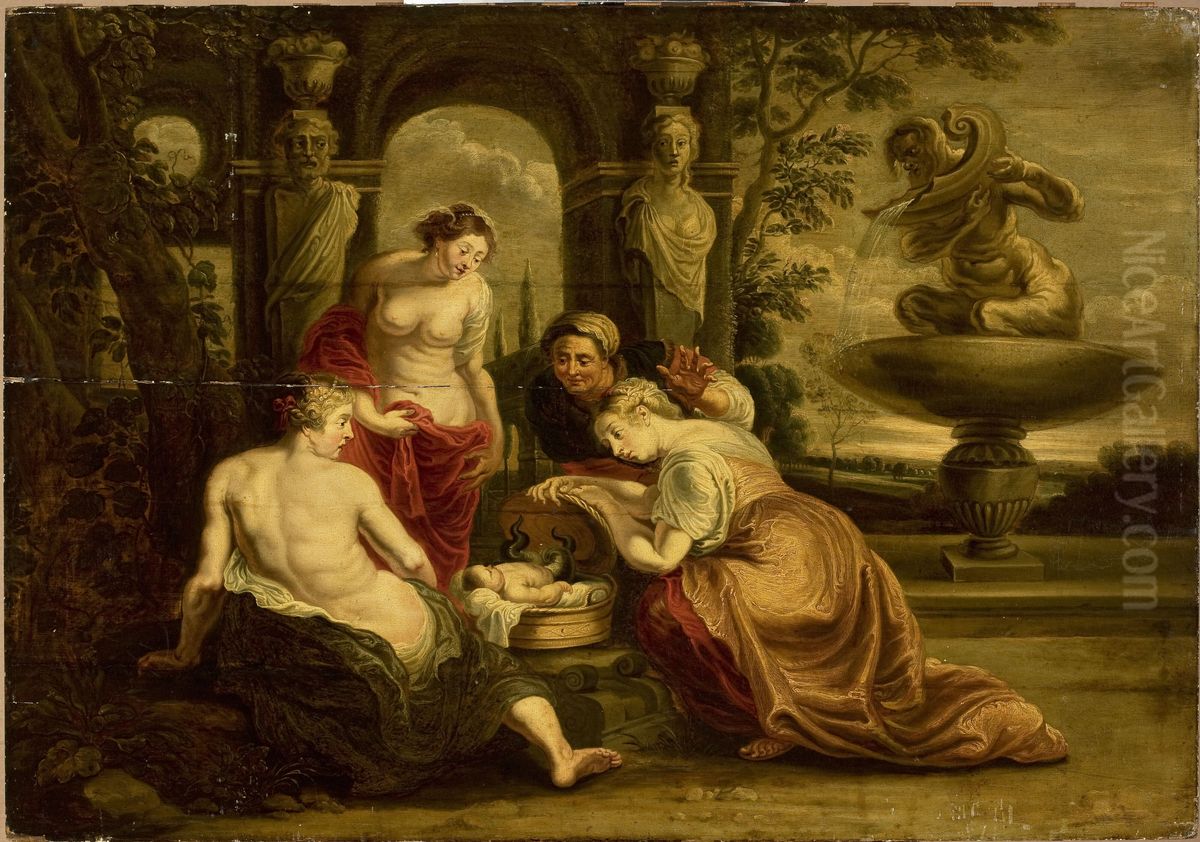 Finding of Erichthonius Oil Painting by (studio of) Rubens, Peter Paul