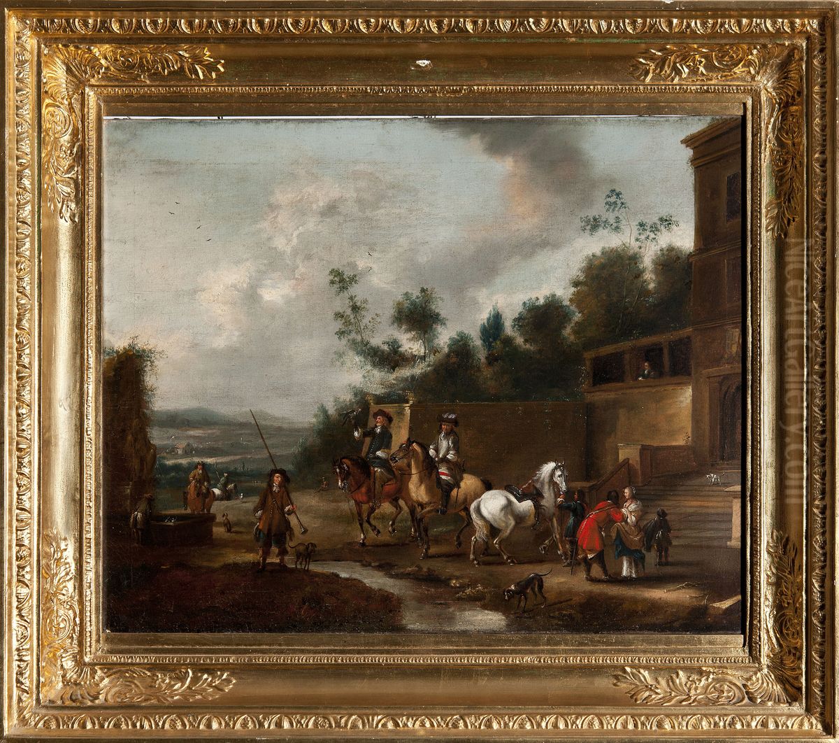 Departure for hunting Oil Painting by Pieter Wouwerman Departure for hunting Oil Painting by Pieter Wouwerman