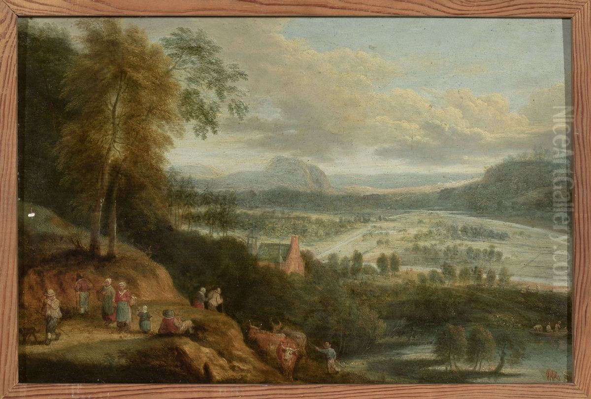 Pastoral landscape Oil Painting by Lucas Van Uden