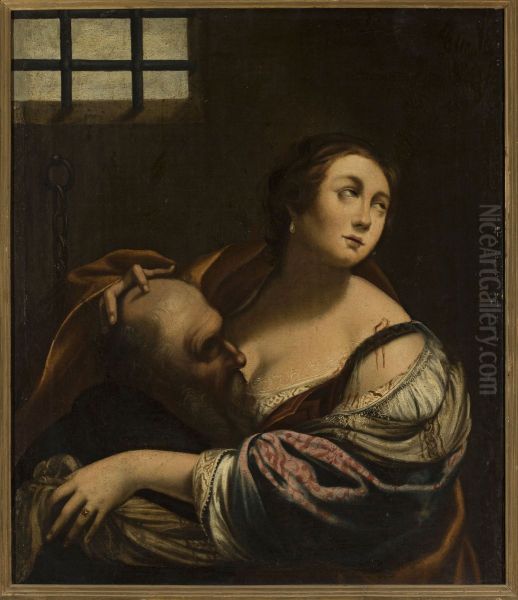 Caritas Romana Oil Painting by Simon Vouet