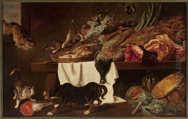 Pantry Oil Painting by Frans Snyders