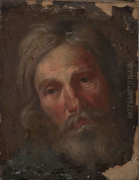 Study of an old man's head Oil Painting by Szymon Czechowicz