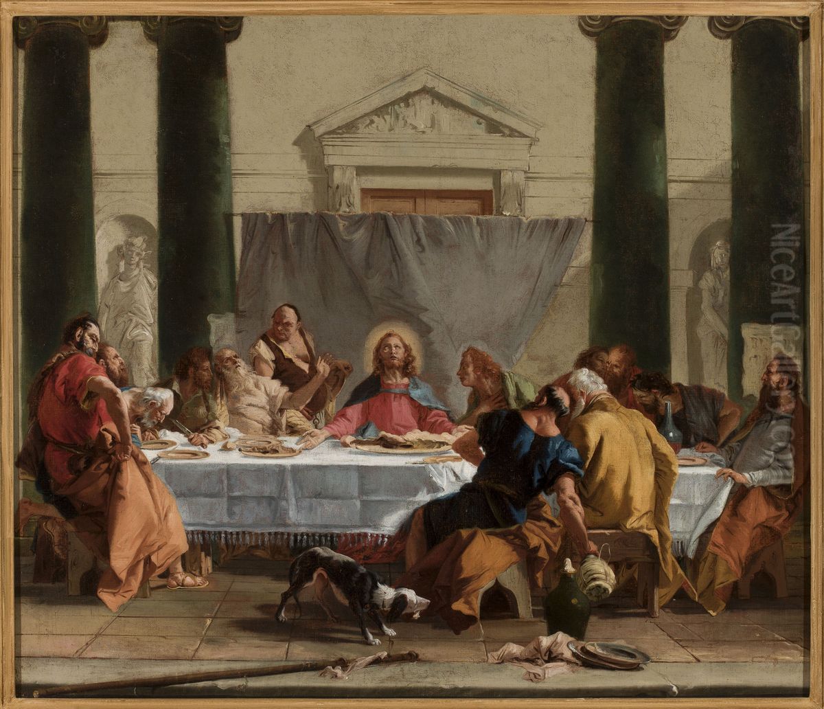 Last Supper Oil Painting by Giovanni Battista Tiepolo