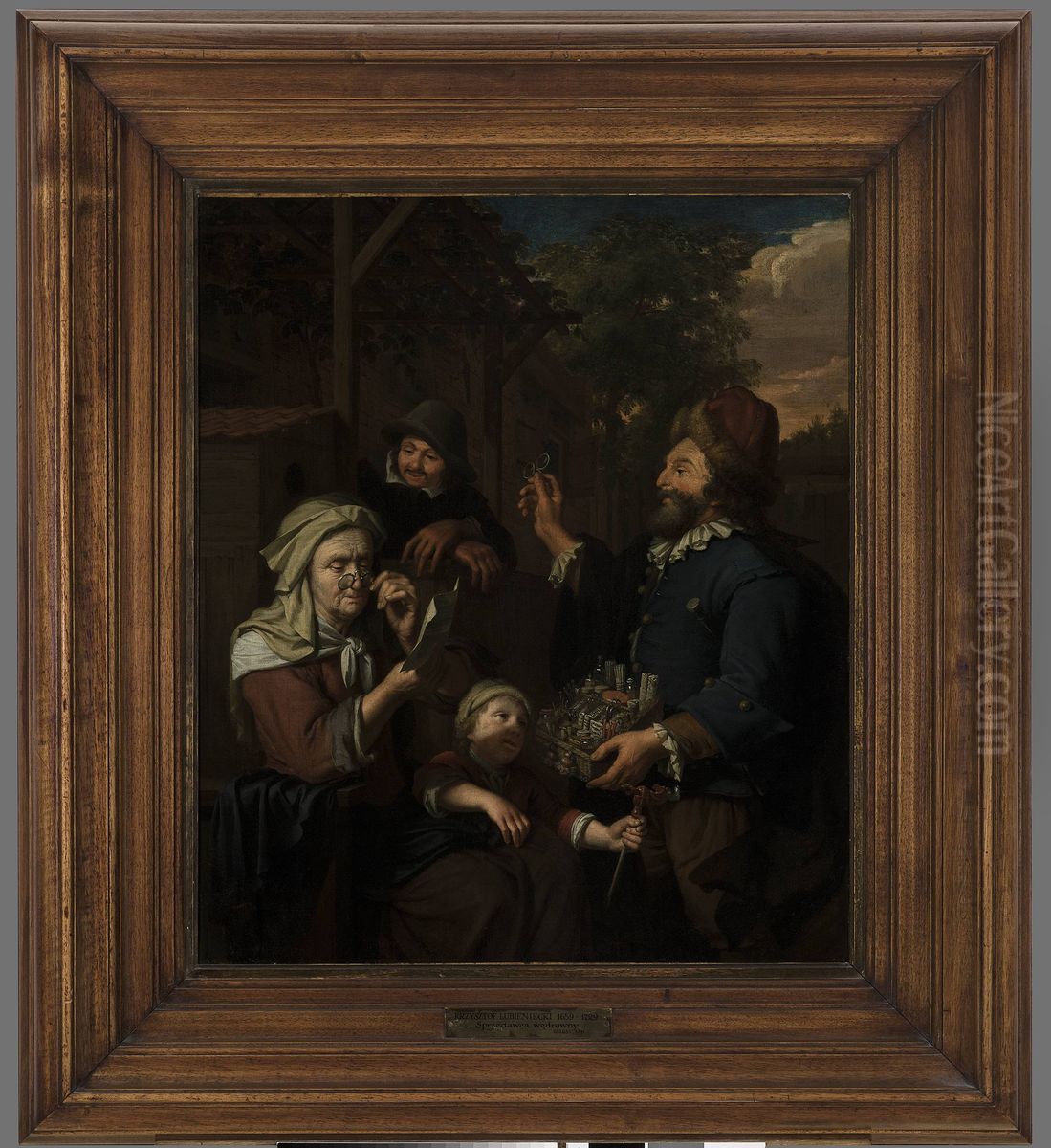 Travelling salesman Oil Painting by Krzysztof Lubieniecki