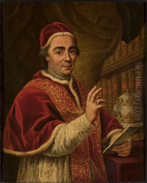 Portrait of pope Clement XIII Oil Painting by Anton Raphael Mengs
