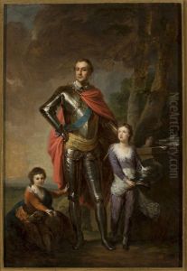 Franciszek Ksawery Branicki with his sons, Aleksander and Wladyslaw
