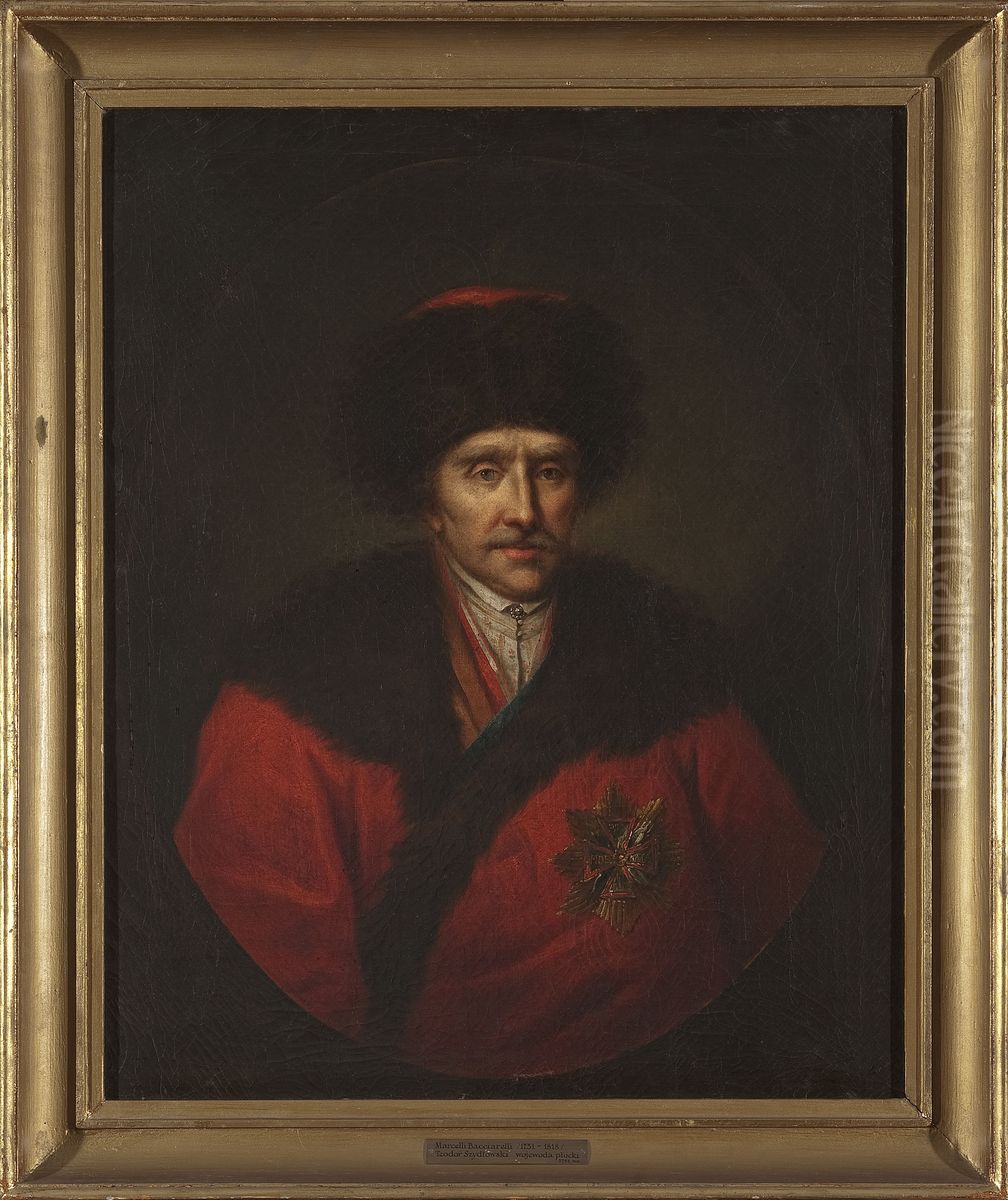 Portrait of Teodor Szydlowski (d. 1796), voivode of Plock Oil Painting by Marcello Bacciarelli