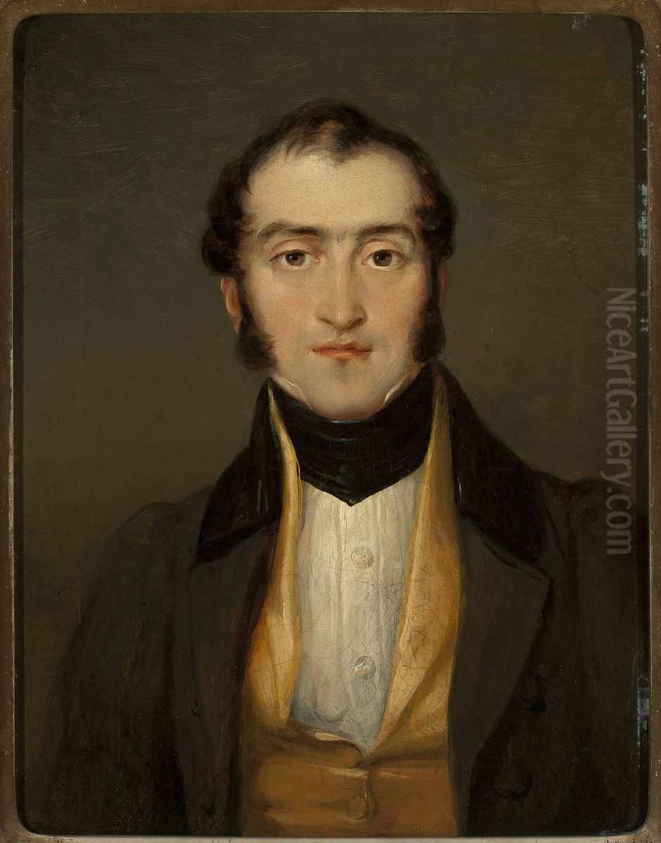 Portrait of a man Oil Painting by Jan Rustem