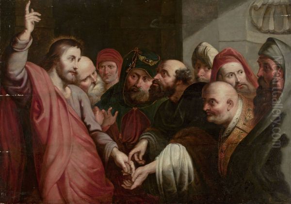 15-22; Mark 12:13-17; Luke 20:21-26) Oil Painting by Peter Paul Rubens