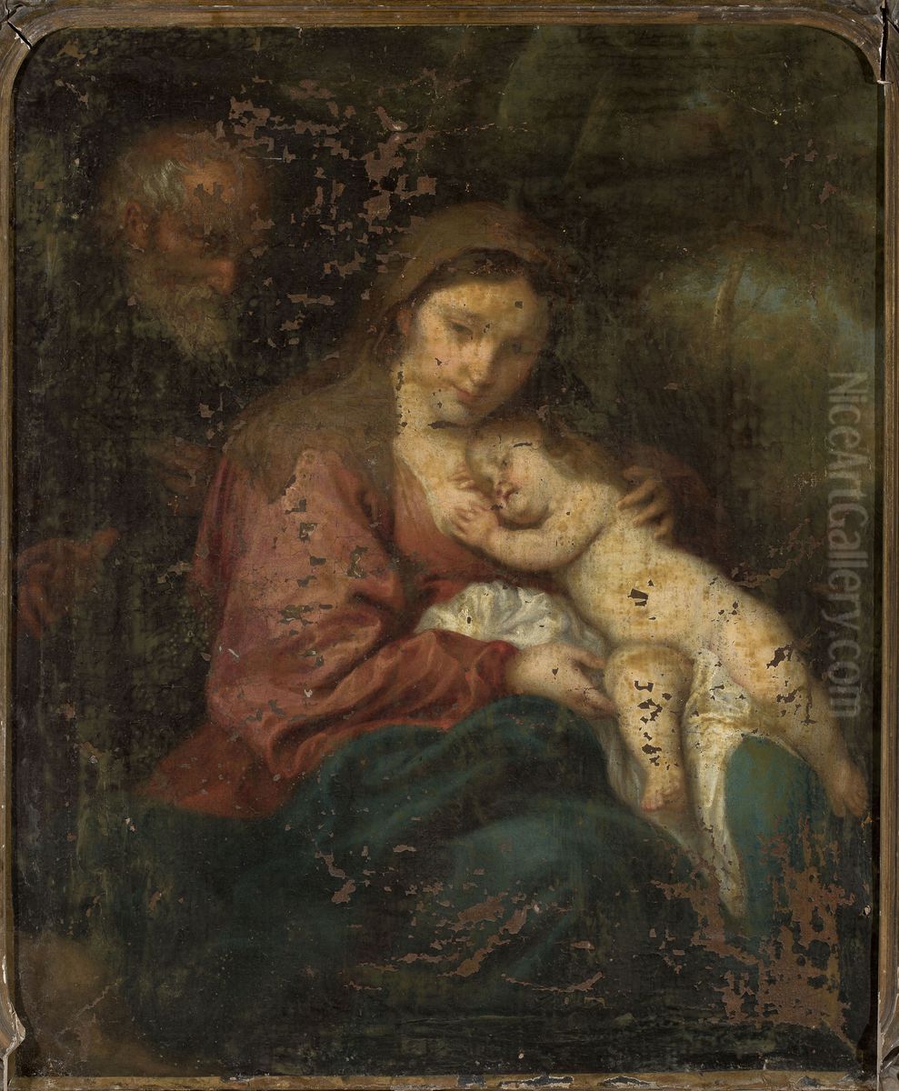 Holy Family Oil Painting by Sir Anthony Van Dyck