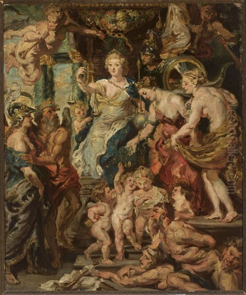 Apotheosis of Maria Medici Oil Painting by Peter Paul Rubens