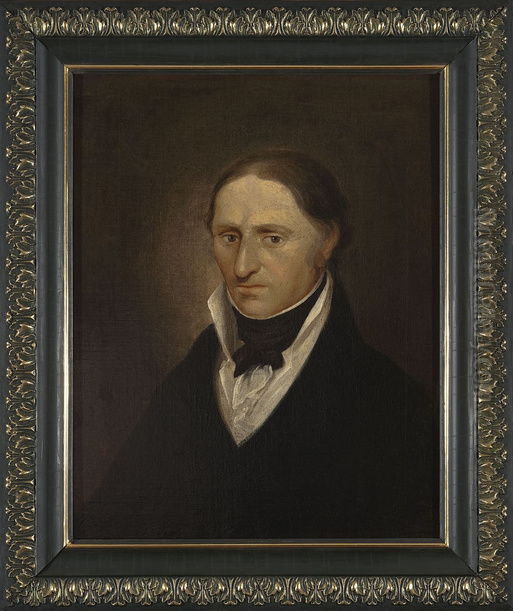 Portrait of Marcin Pade (1765-1846) Oil Painting by Michal Stachowicz