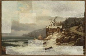 Winter landscape from Norway /view of Sognefjord/