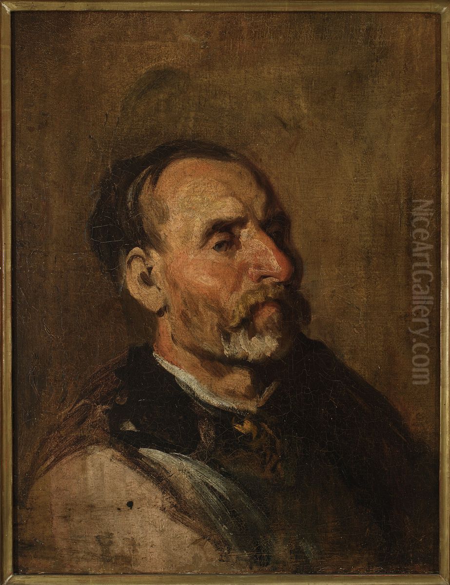 Old villager Oil Painting by Piotr Michalowski