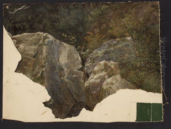 Mountain landscape, sketch Oil Painting by Chrystian Breslauer