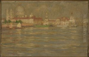View of the city at waterside