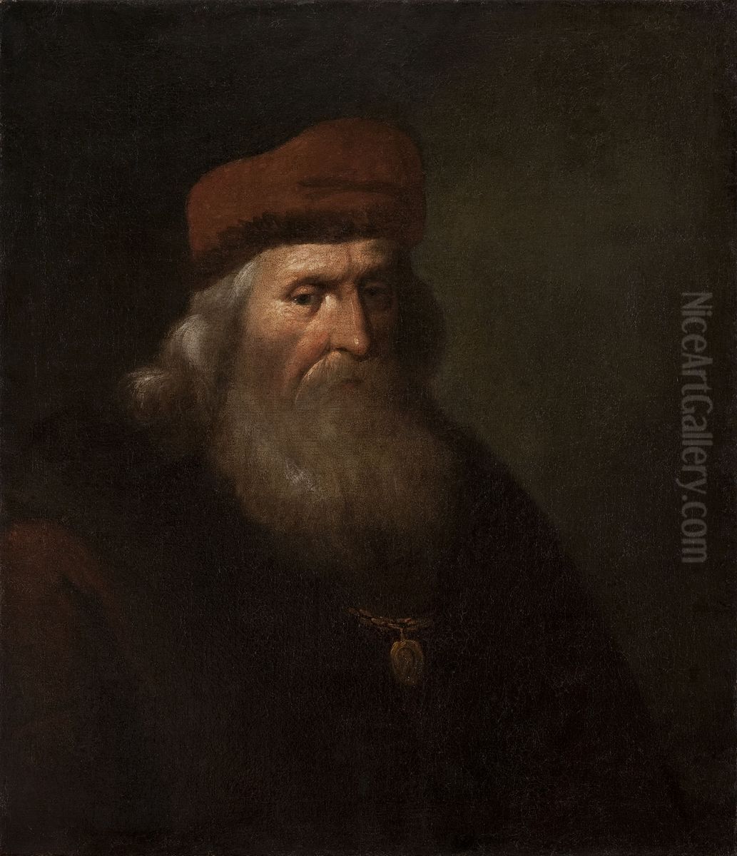 Portrait of Mr. Swidzinski Oil Painting by Rafal Hadziewicz