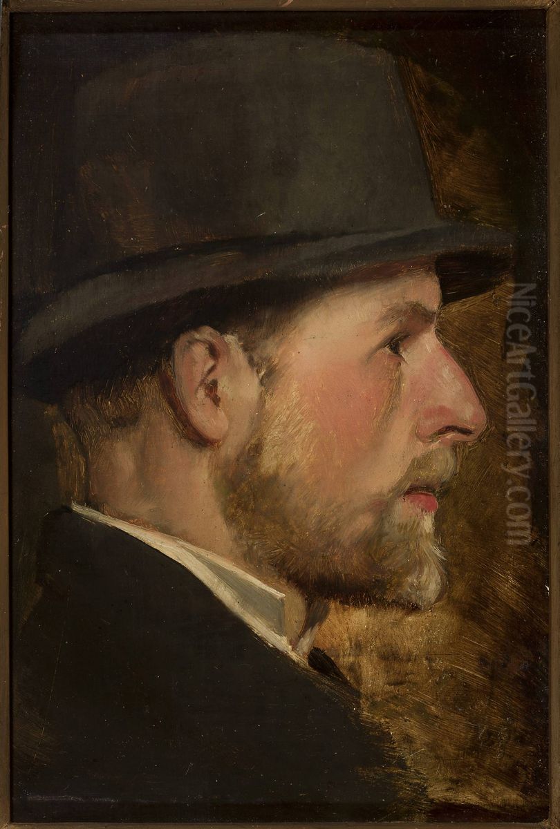 Portrait of Stanislaw Czachorski (1853-1904), artist's brother Oil Painting by Wladyslaw Czachorski