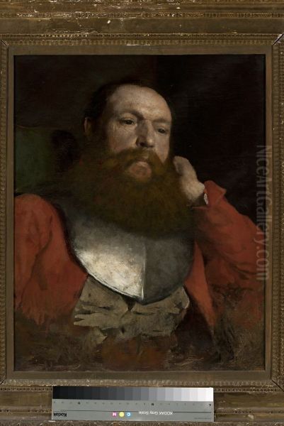 Portrait study Oil Painting by Aleksander Gierymski