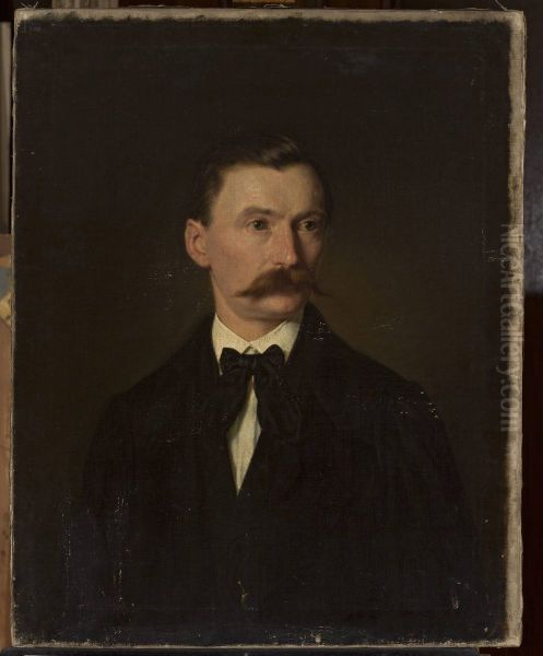 Self-portrait Oil Painting by Leopold Loeffler