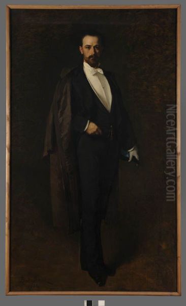 Portrait of Bronislaw Amszynski Oil Painting by Wladyslaw Bakalowicz
