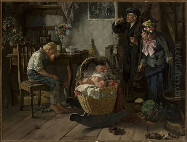Lashes coming Oil Painting by Seweryn Bieszczad