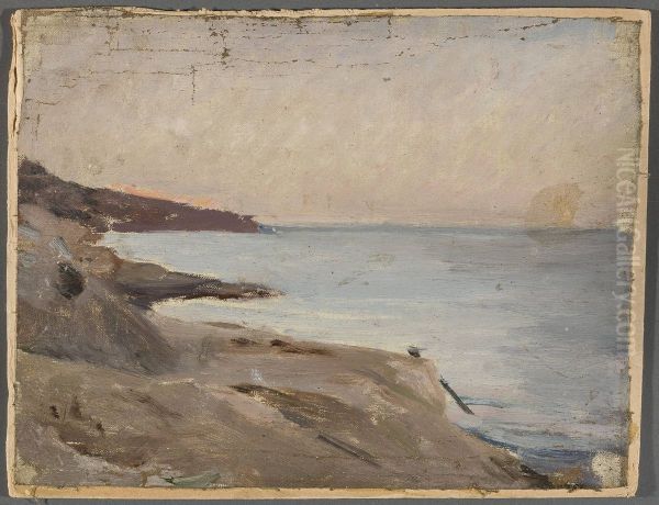Marine landscape - Yalta. From the journey to Crimea Oil Painting by Jan Ciaglinski