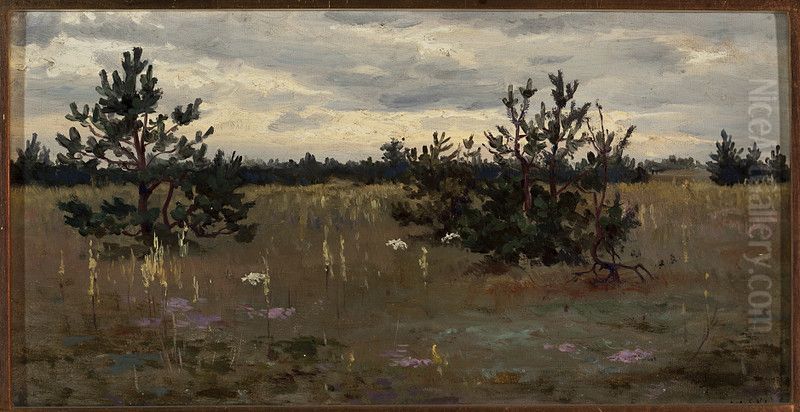 Clearing with pine trees Oil Painting by Jan Stanislawski Clearing with pine trees Oil Painting by Jan Stanislawski