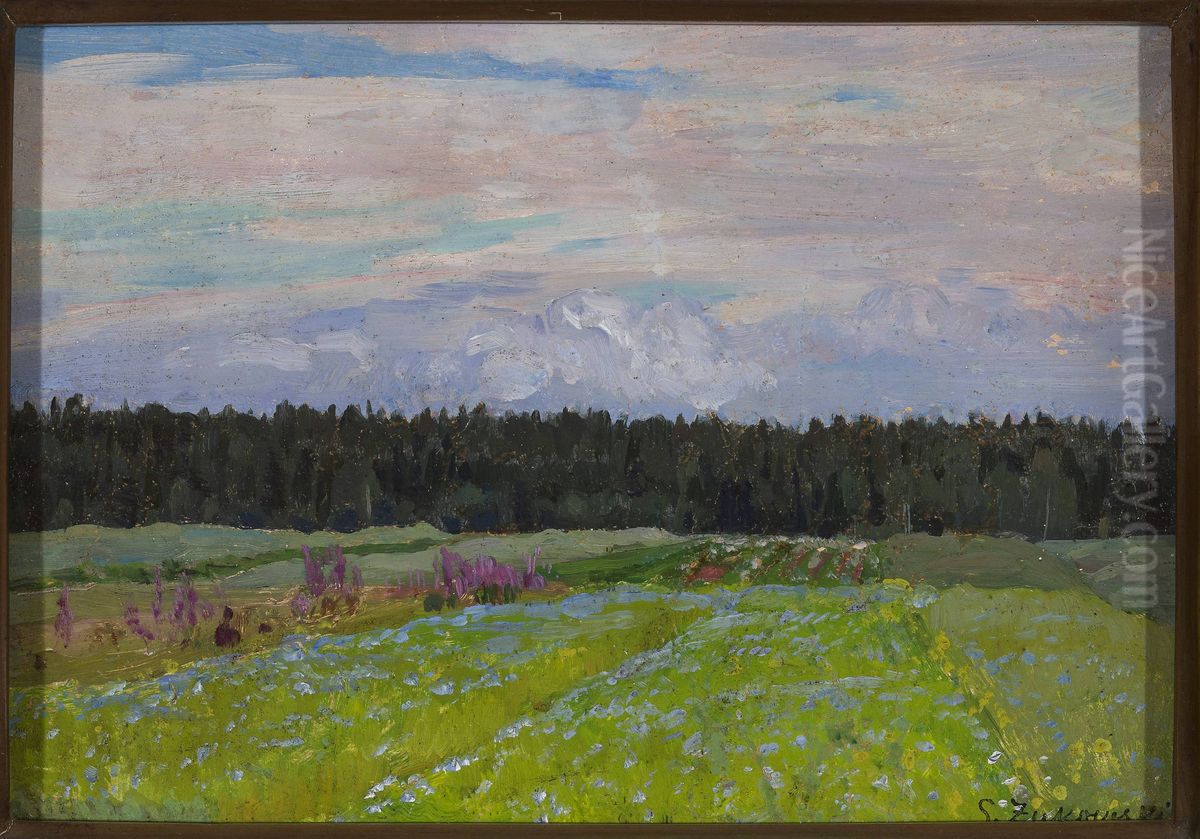 Landscape Oil Painting by Stanislaw Zukowski