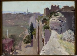 Justinian's wall. From the journey to Constantinople