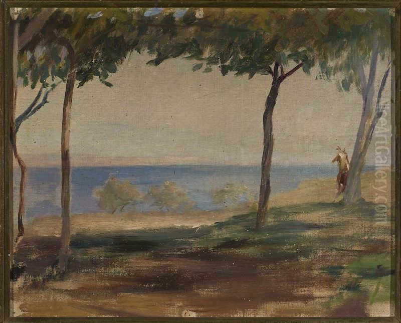 View of Asia Minor. From the journey to Constantinople Oil Painting by Jan Ciaglinski