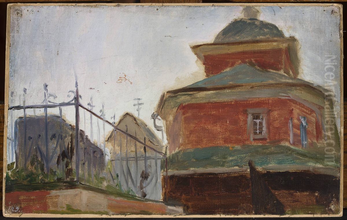 Smolensk, tomb of Gogolinski Oil Painting by Jan Ciaglinski