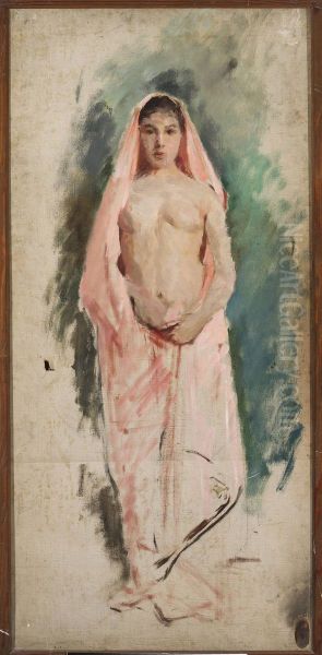 Eastern model, study Oil Painting by Jan Ciaglinski