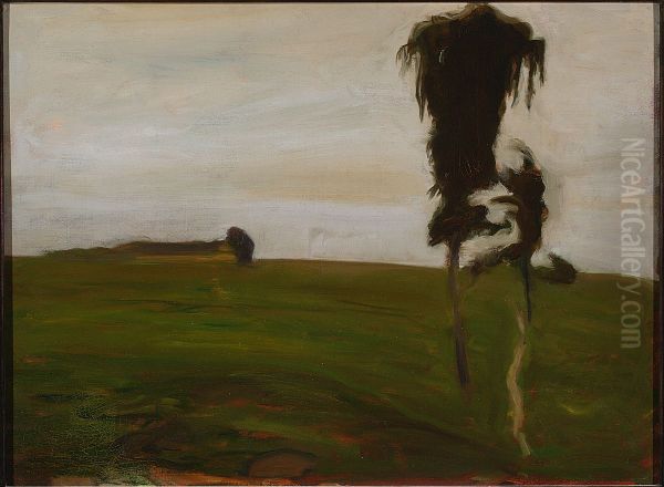 Evening Oil Painting by Wojciech Weiss