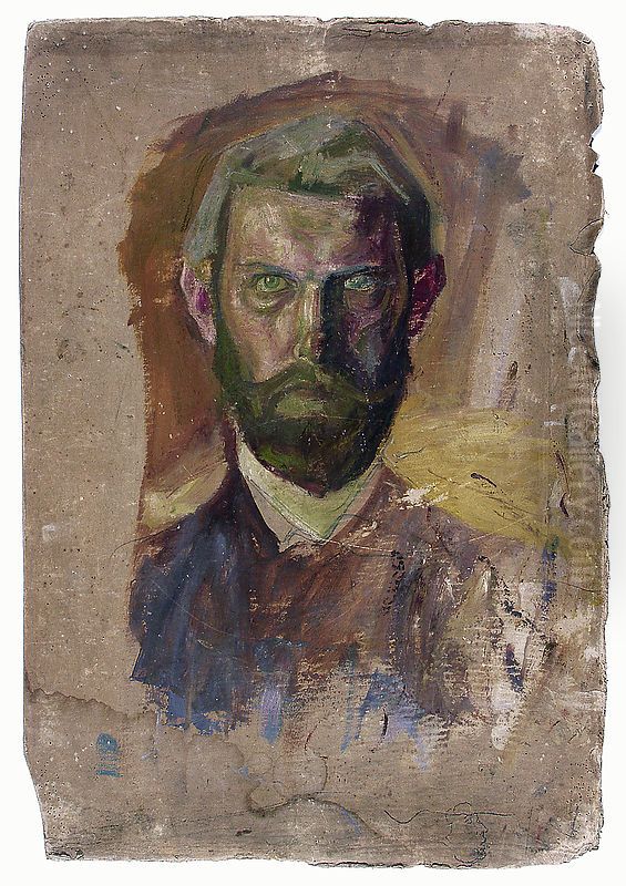 Self-portrait Oil Painting by Jan Rembowski